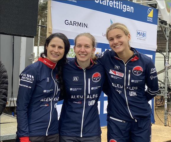 Susen Lösch, Annick Meister och Pia Young-Vik knep en 4:e plats