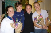 Allison Jones, Annika Billstam, Sofie Johansson, Lina Bäckström. Saknas på bilden gör Lina Åkesson.